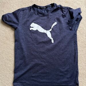 Puma Woman’s Dark Blue Tee with White Logo